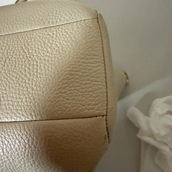 Coach White Leather Tote Bag - Picture 7 of 11